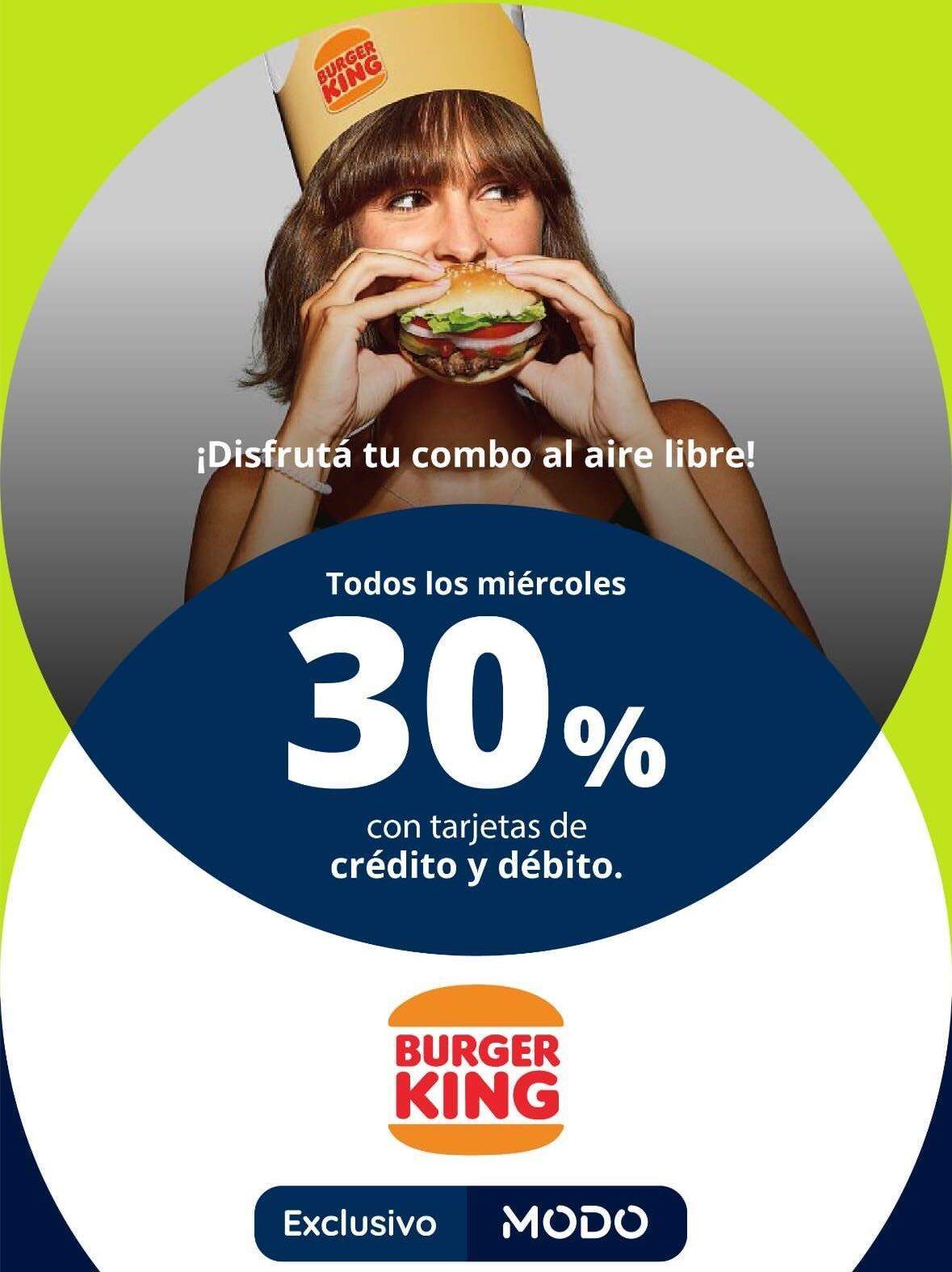 30% de reintegro en Burger King con Patagonia y MODO