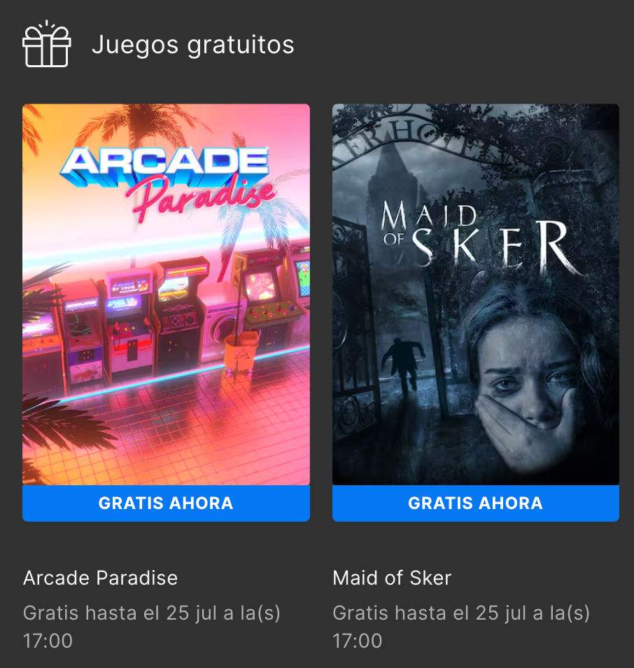 Arcade Paradise y Maid of Sker GRATIS en Epic Games