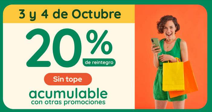 20% de reintegro en Shoppings pagando con MODO