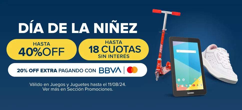 Día del niño: 20% de descuento en Mercado Libre con BBVA