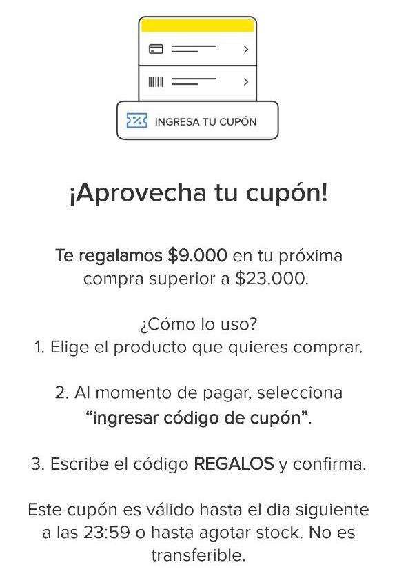 [Cuentas seleccionadas] Cupón de $9.000 de descuento en Mercado Libre