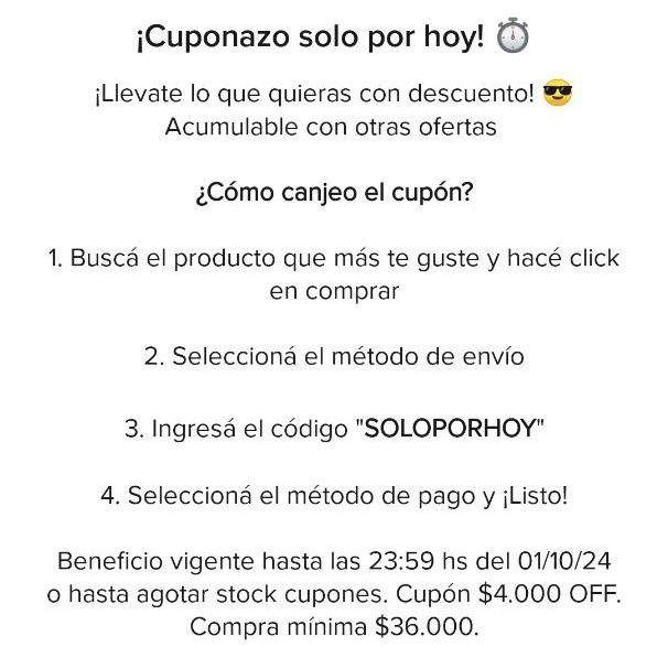 [Cuentas seleccionadas] Cupón de $4.000 de descuento en Mercado Libre