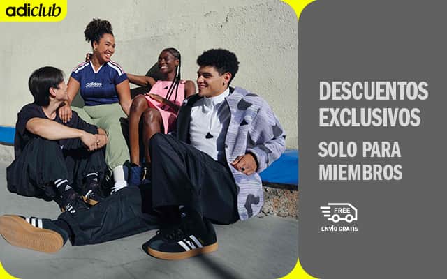 Hasta 20% de descuento en seleccionados de adidas registrándote en adiClub