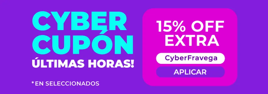 Cupón 15% de descuento en seleccionados en Frávega