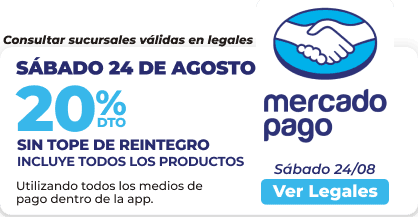 20% de descuento sin tope en Diarco mayorista y barrio con Mercado Pago