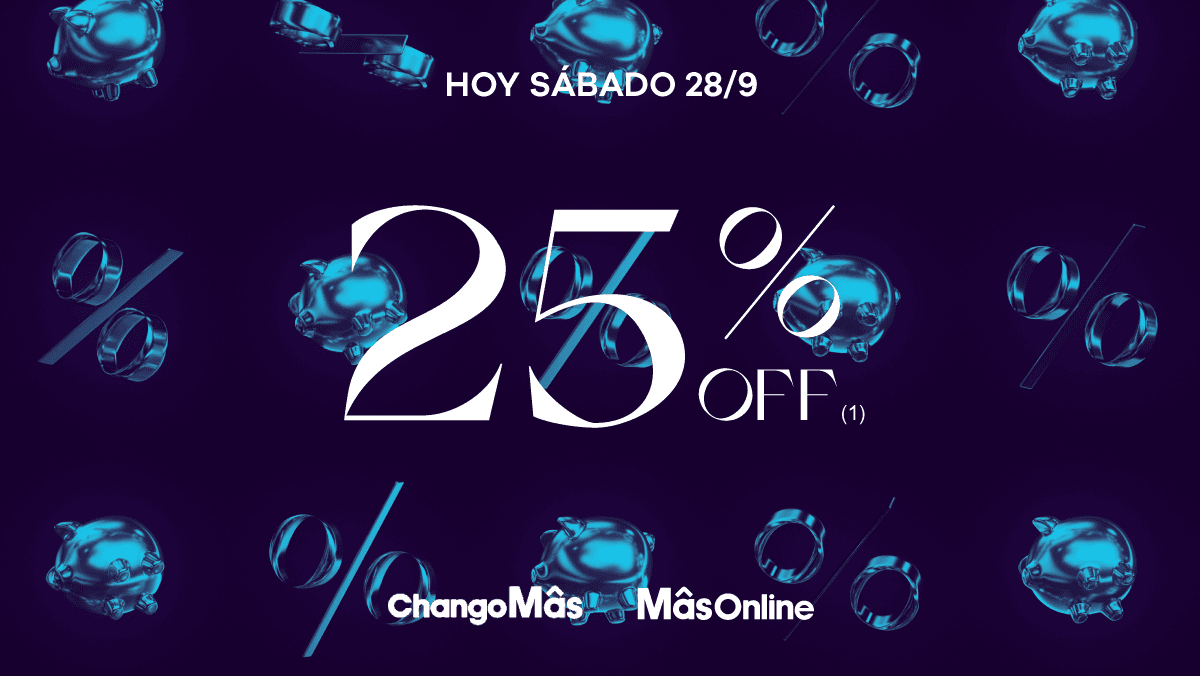 25% de reintegro en ChangoMás y MásOnline con YOY y Modo