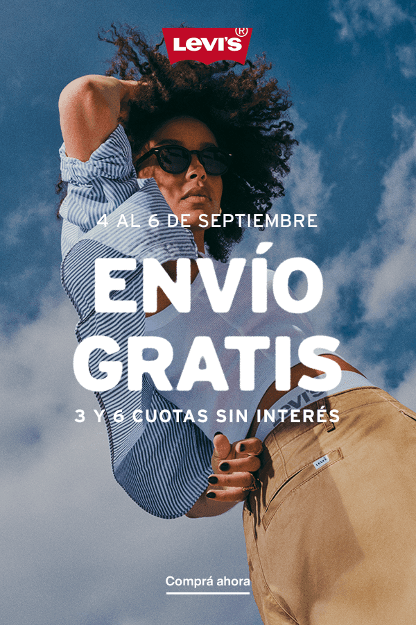 Envío grátis sin mínimo y hasta 6 cuotas en Levis