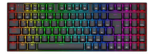 Teclado Gamer Redragon Ziggs K669-RG Español Negro Red Switch a $50.539 en Mercado Libre