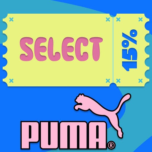 CyberMonday: Cupón exclusivo 15% de descuento en categoria Select en PUMA