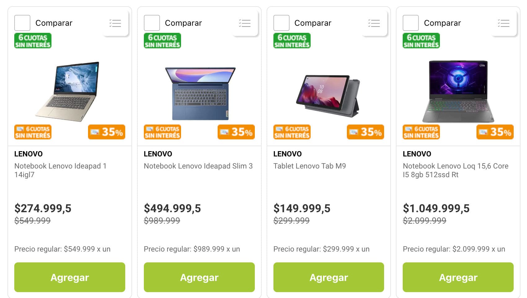 ¡Oferta Imperdible! 50% OFF en Notebooks Lenovo en Jumbo