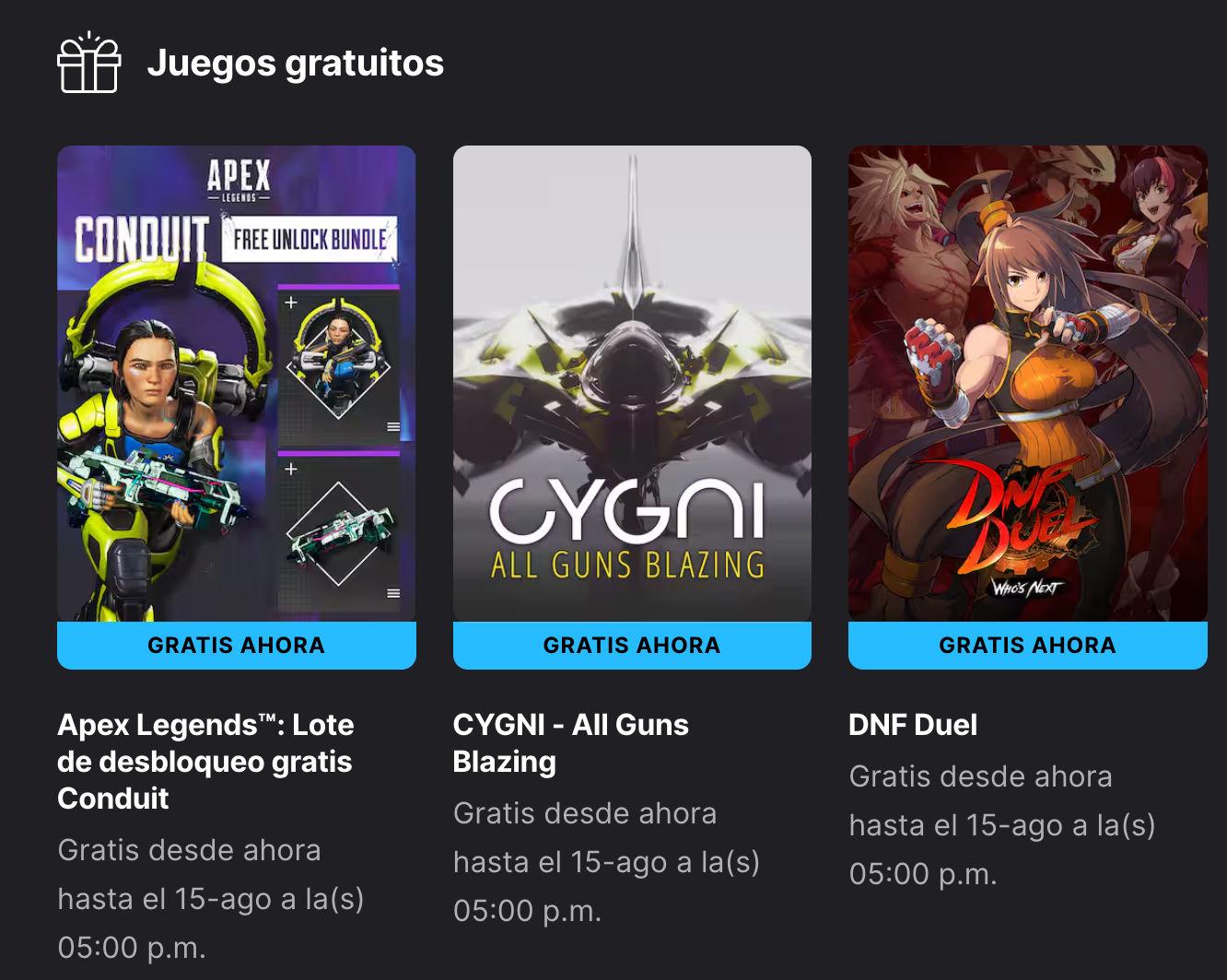 Obtené CYGNI y DNF Duel GRATIS en Epic Games