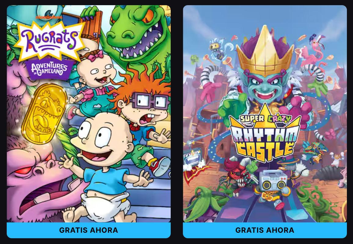 Rugrats: Adventures in Gameland y Super Crazy Rhythm Castle GRATIS en Epic Games