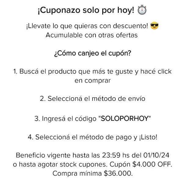 [Cuentas seleccionadas] Cupón de $4.000 de descuento en Mercado Libre