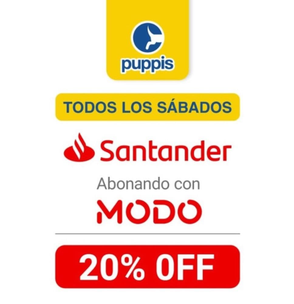 20% de reintegro en Puppis con Santander y MODO