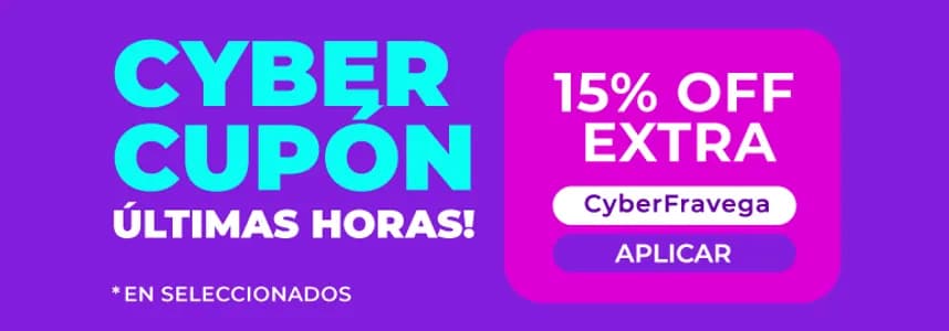 Cupón 15% de descuento en seleccionados en Frávega