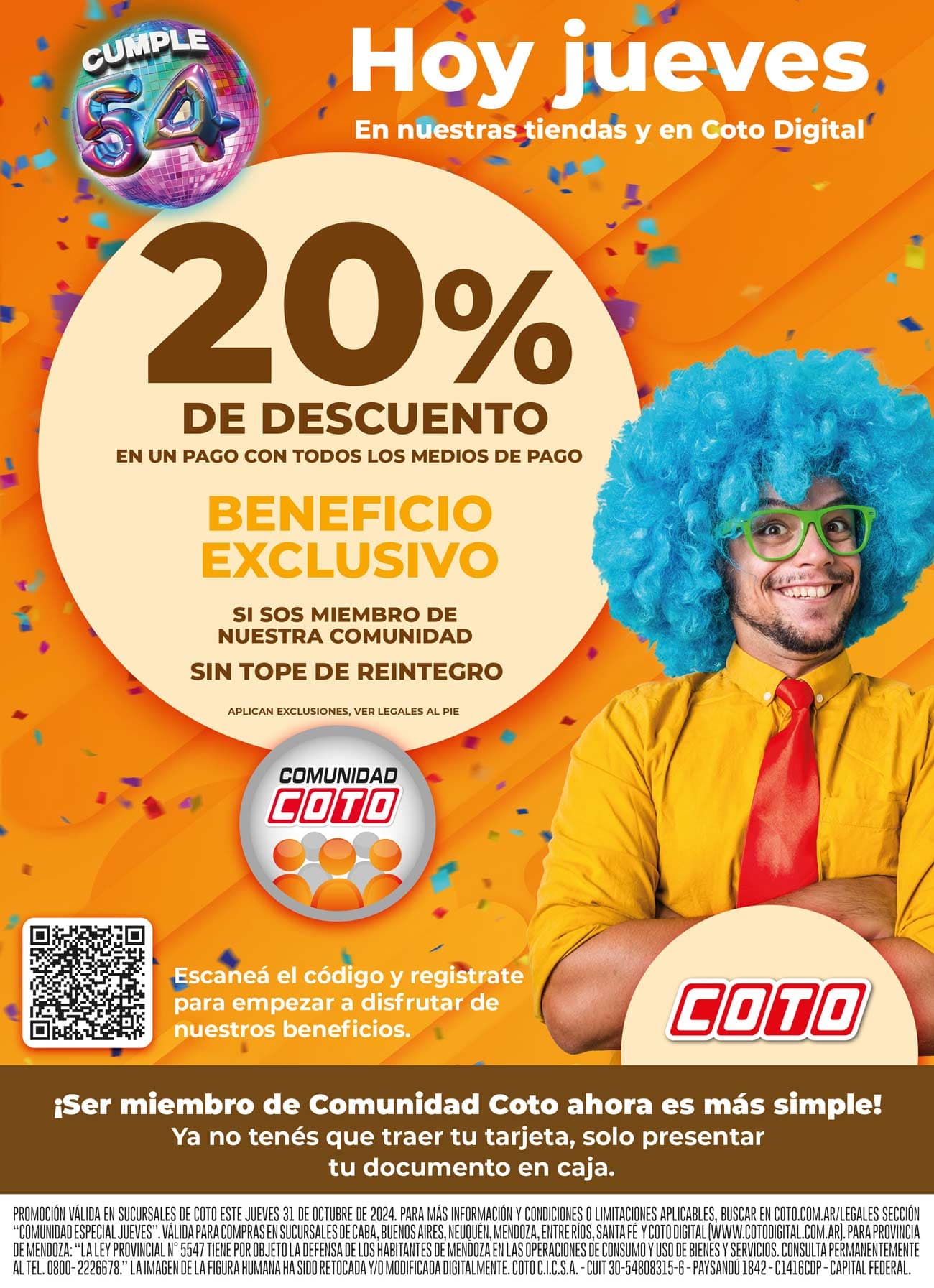 20% de descuento en Coto con Comunidad Coto