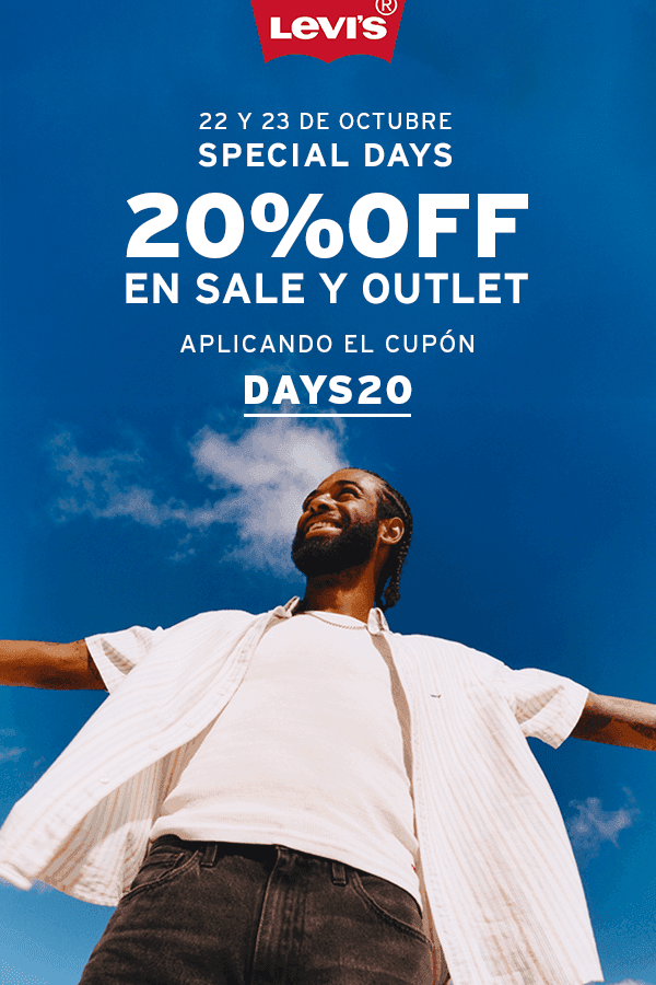 Cupón 20% de descuento en Sale y Outlet en Levi's