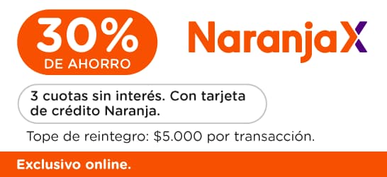 30% de reintegro y 3 cuotas en Farmacity con NaranjaX