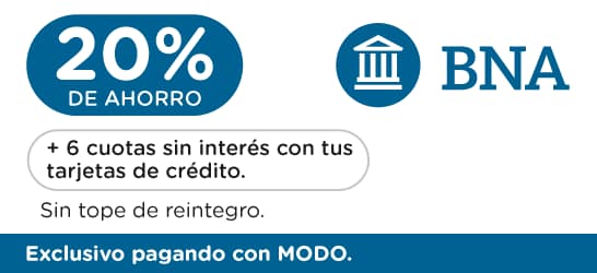 20% de reintegro y 6 cuotas en Farmacity con BNA+ y MODO