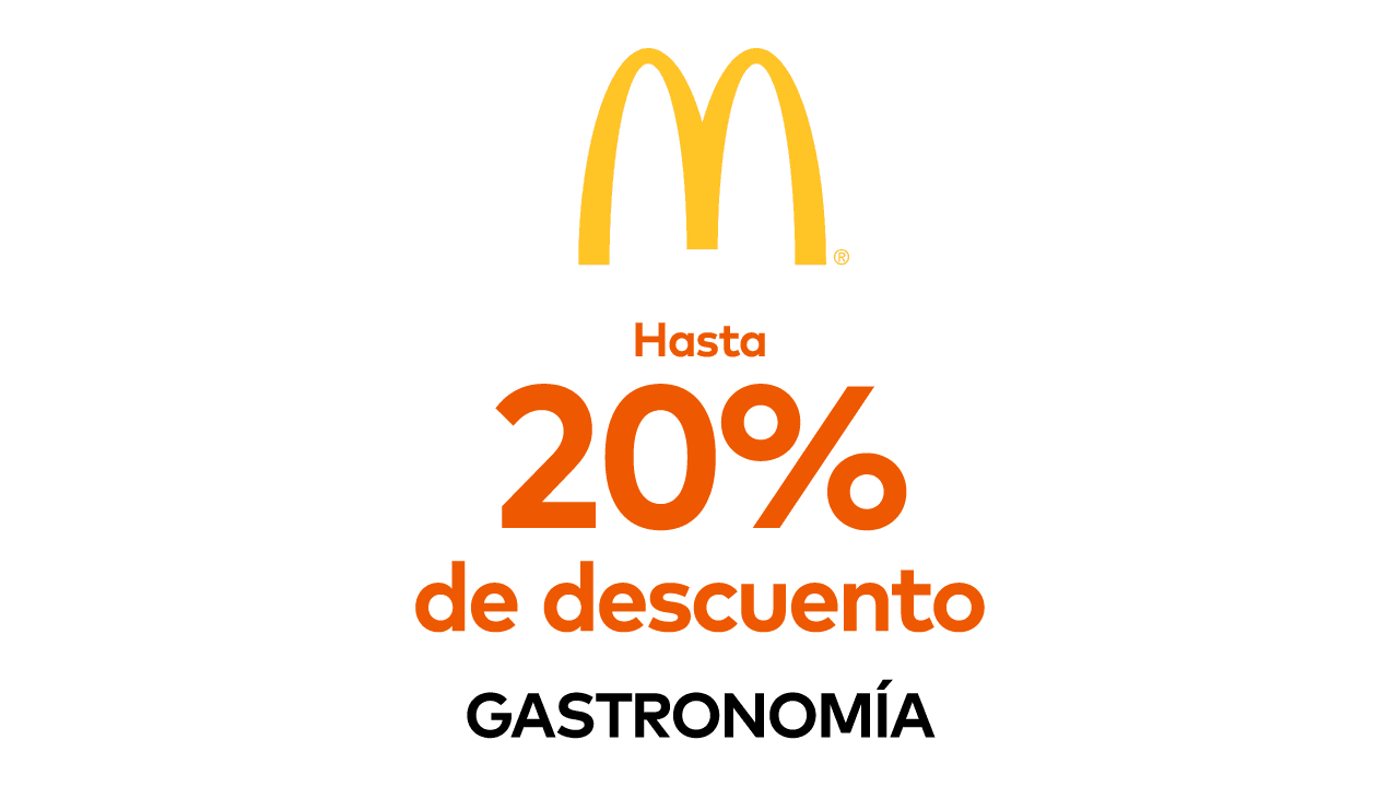 Hasta 20% de reintegro en McDonald's con Mastrercard Contactless